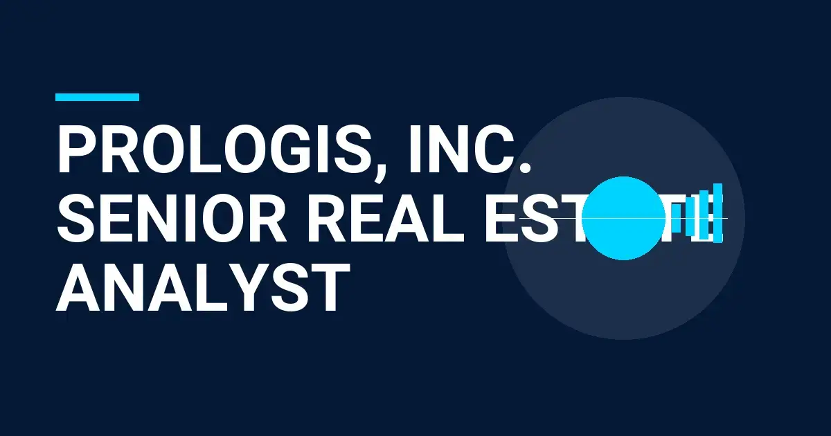 Prologis, Inc. Senior Real Estate Analyst